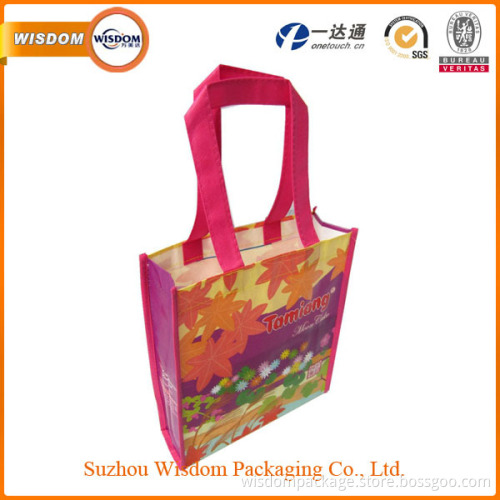 China new recycled laminated PP woven bag with customized logo
